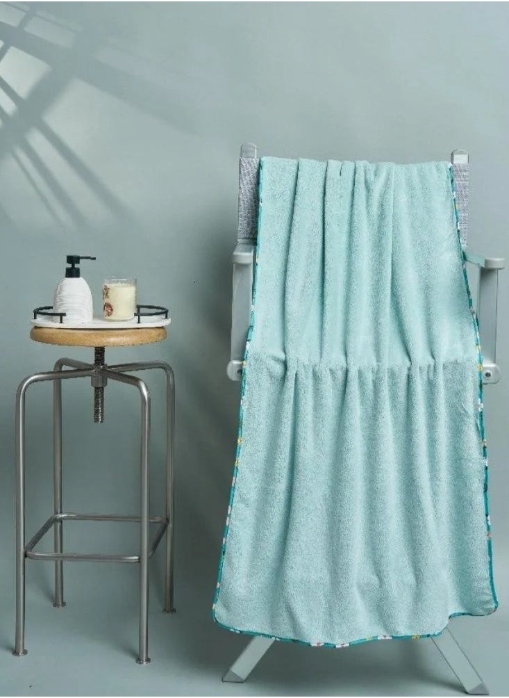 lanozan Medium Bath Towel Size 140*70*2.5cm Pistachio  - Image 1