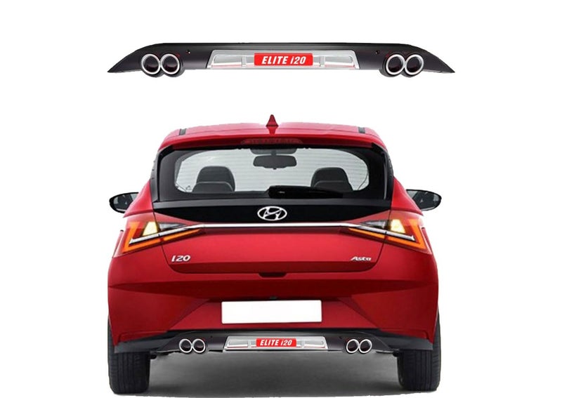 Auto Pearl Rear Bumper Diffuser with LED Imported Quality Compatiable with i20 2020 - Image 5