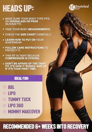 Snatched Body Stage 2 Faja with Bra | Best Body Faja Post-Op & Everyday Shapewear | Fajas Colombianas Moldeadoras Black XL - Image 5