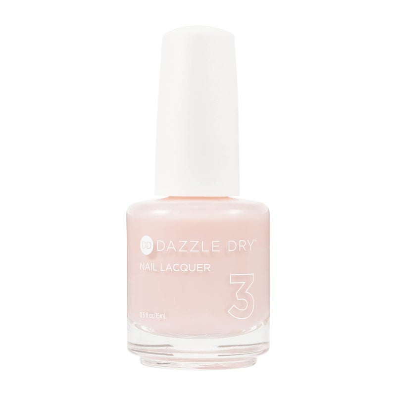 Dazzle Dry Nail Lacquer (Step 3) - Livin' La Vida Yoga - A soft and pale creamy pink with a hint of diamond dusted shimmer. Semi-sheer cream. (0.5 fl oz) - Image 1