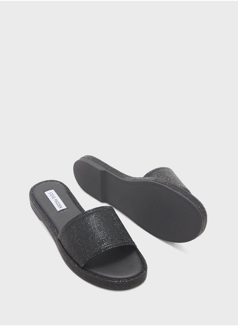 ستيف مادن صنادل آدي مسطحة بحزام واحد - Image 4