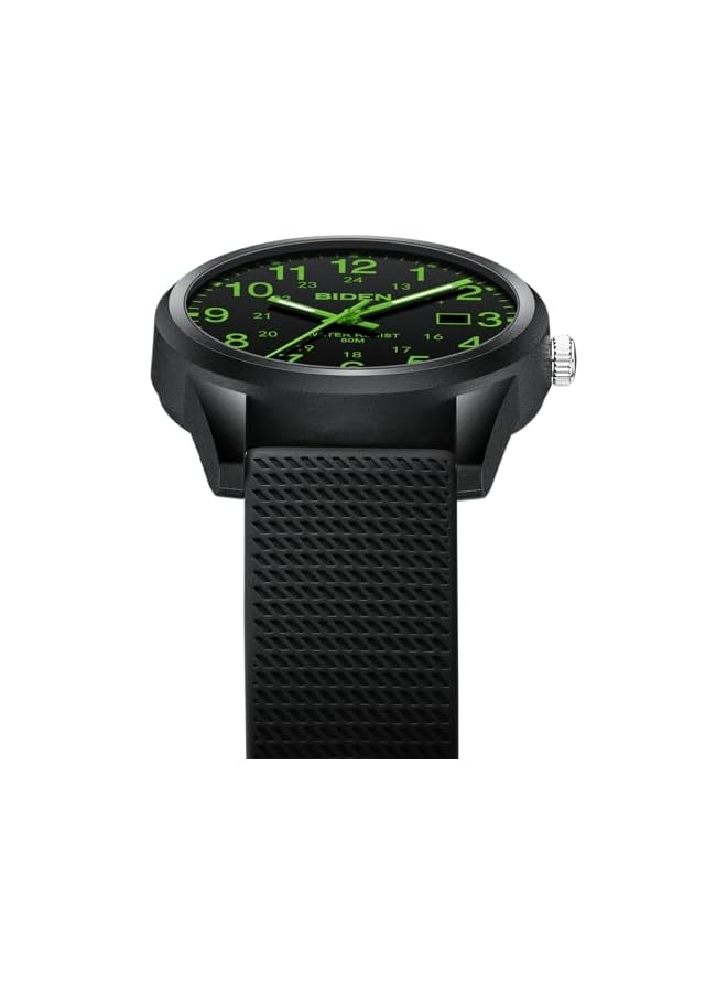 BIDEN Mens Watches Analog Quartz Sports Unisex 30M Waterproof Nurse Watch for Men Women Medical Professionals Military Time with Second Hand Glowing Easy to Read Dial - Image 4