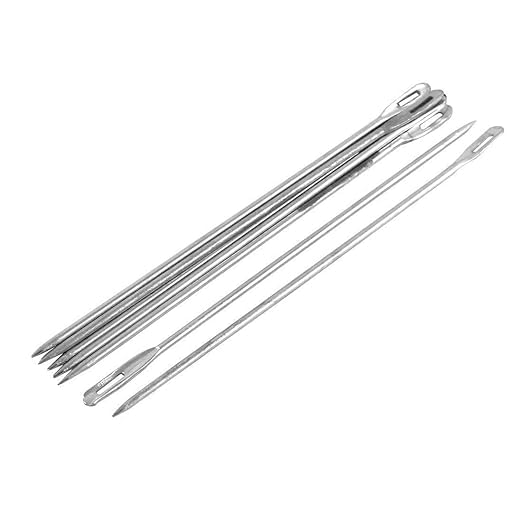 Awadh PackingBags Stitching Needles Metal Straight Tip Gunny 5 Inches Sack PackingBags Stitching Needles Metal Straight Tip Gunny BagsPacking Needles Called suvva suja in Hindi Pack of 5 - Image 1