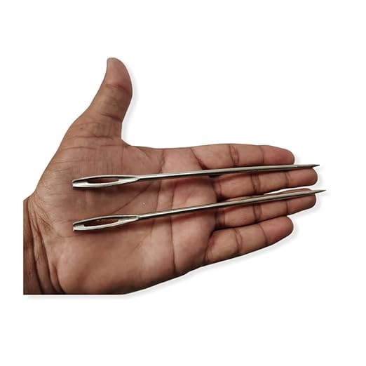 Awadh PackingBags Stitching Needles Metal Straight Tip Gunny 5 Inches Sack PackingBags Stitching Needles Metal Straight Tip Gunny BagsPacking Needles Called suvva suja in Hindi Pack of 5 - Image 2
