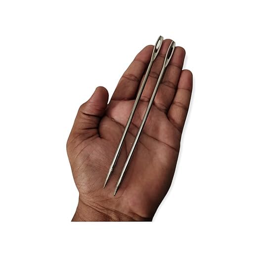 Awadh PackingBags Stitching Needles Metal Straight Tip Gunny 5 Inches Sack PackingBags Stitching Needles Metal Straight Tip Gunny BagsPacking Needles Called suvva suja in Hindi Pack of 5 - Image 4