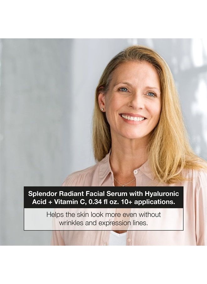 Splendor Radiant Facial Serum Ampoules, Hyaluronic Acid and Vitamin C Serum, Revitalizing Facial Serum to help replenish and firm the skin appearance by Lullage (Ampoules)