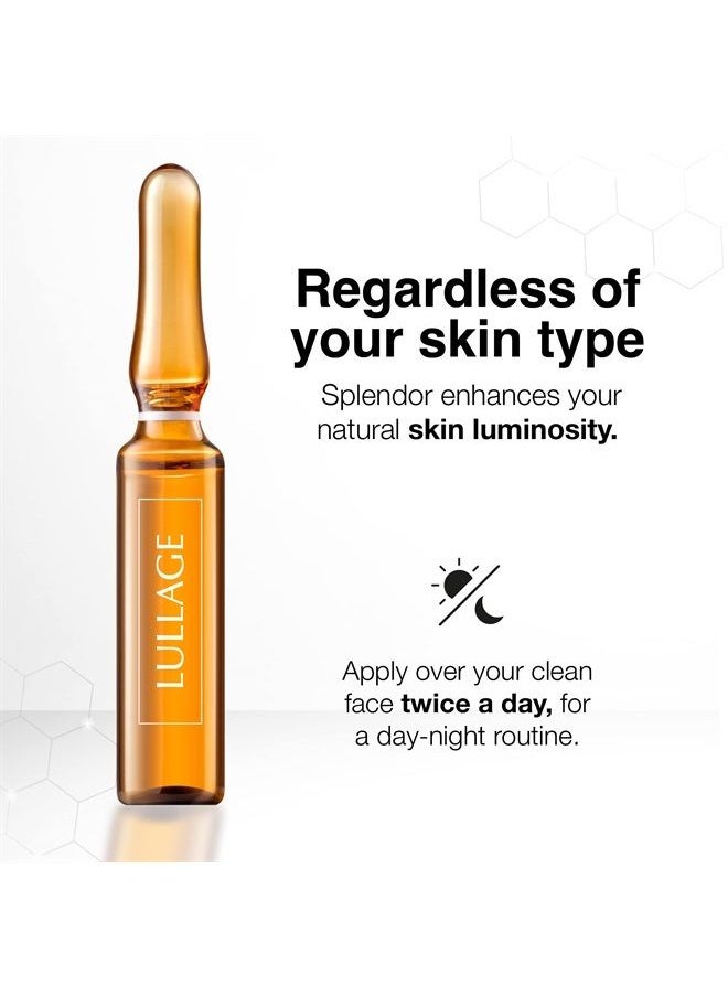 Splendor Radiant Facial Serum Ampoules, Hyaluronic Acid and Vitamin C Serum, Revitalizing Facial Serum to help replenish and firm the skin appearance by Lullage (Ampoules)