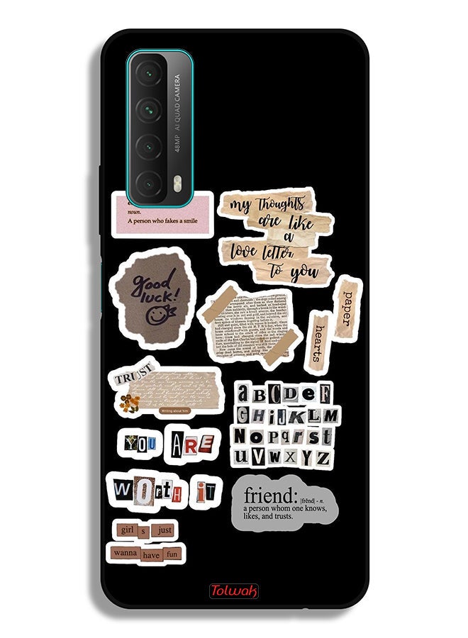 Tolwak Huawei Y7a Protective Case Cover Good Luck Quotes Stickers - Image 2