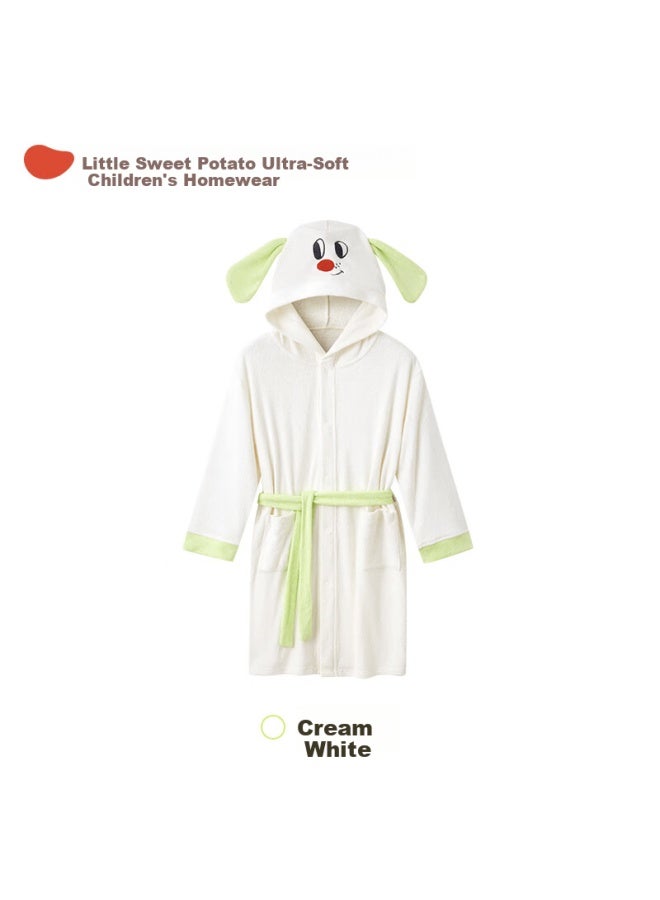 Potatokids Kids Bathrobe Boys Girls Absorbent Bathrobe Teen Youth Towel Robe - Image 4