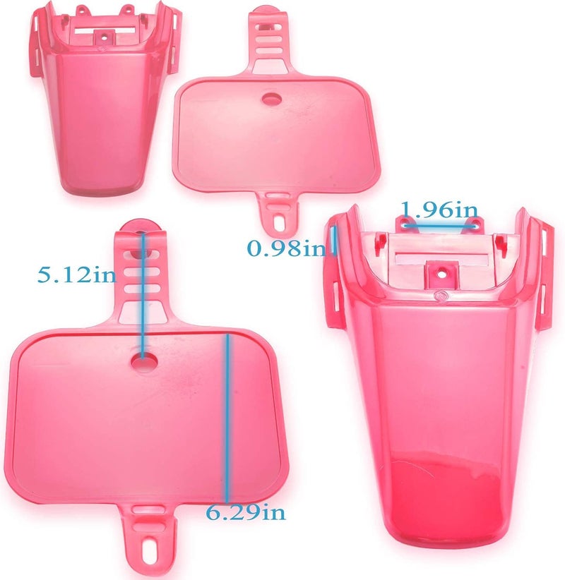 necaces Plastic Fender Fairing Kit Set,Plastic Body Fender Kit for XR50 CRF50 Chinese Mini Dirt Bikes(Pink)… - Image 4
