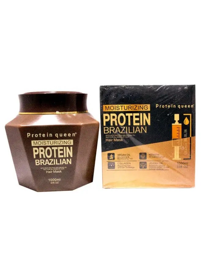 Protein queen Moisturizing Protein Brazilian Hair Mask 1000 ML