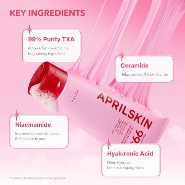 APRILSKIN TXA Niacinamide 99 Pore Care Pink Bubble Gum Deep Cleanser | 99% High-Purity TXA+Niacinamide | All-in-One Cleanser: Deep Cleansing, Blackhead Care, Pore Care, Moisturizing | 4.23 fl.oz. - Image 4