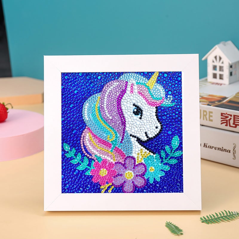 New Cartoon Diamond Painting 5D Diamond Handmade Diy Handmade Full Diamond With Frame Decorative Diamond Painting Wooden Po Frame - Image 1