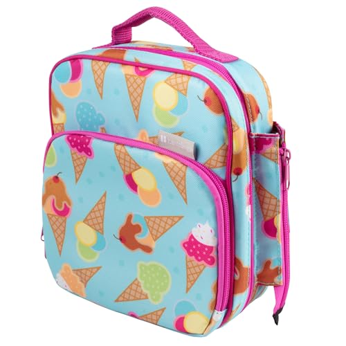 Bentology Premium Insulated Lunch Box for Girls- Built to Last w Solid Metal Frame & Superior Hot/Cold Retention- Heavy-Duty Zippers & Tear-Resistant Waterproof Fabric, Kids Tote w Bottle Holder & Snack Pocket - Image 1