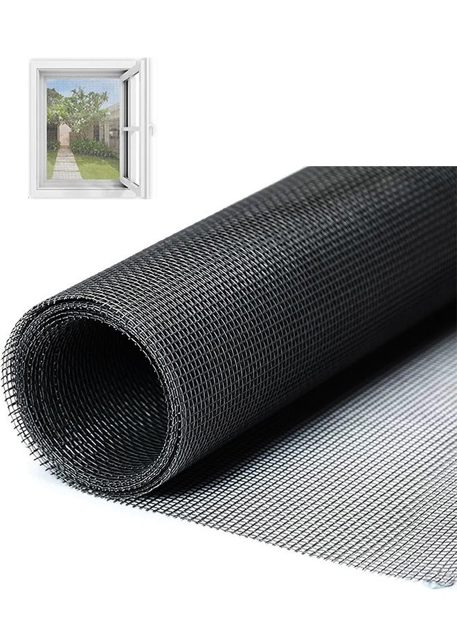 GMORO Fly Screens for Windows 120 X 250 cm Window Screen Net Cuttable Washable and Anti Scratch Grey - Image 1