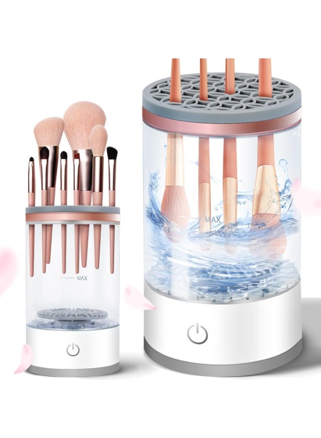 Generic Electric Makeup Brush Cleaner & Dryer | Automatic Makeup Brush Washing Machine | Deep Cleaning One-Button Operation | USB Rechargeable Transparent Design | Suitable for All Makeup Brushes - Image 1