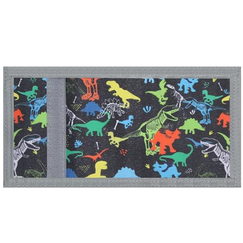 Lamiza Dinosaur Dino Kids Wallet for Boys, Ages 4-8, Magic Sticker, Coin Pocket, RFID Protection - Image 4