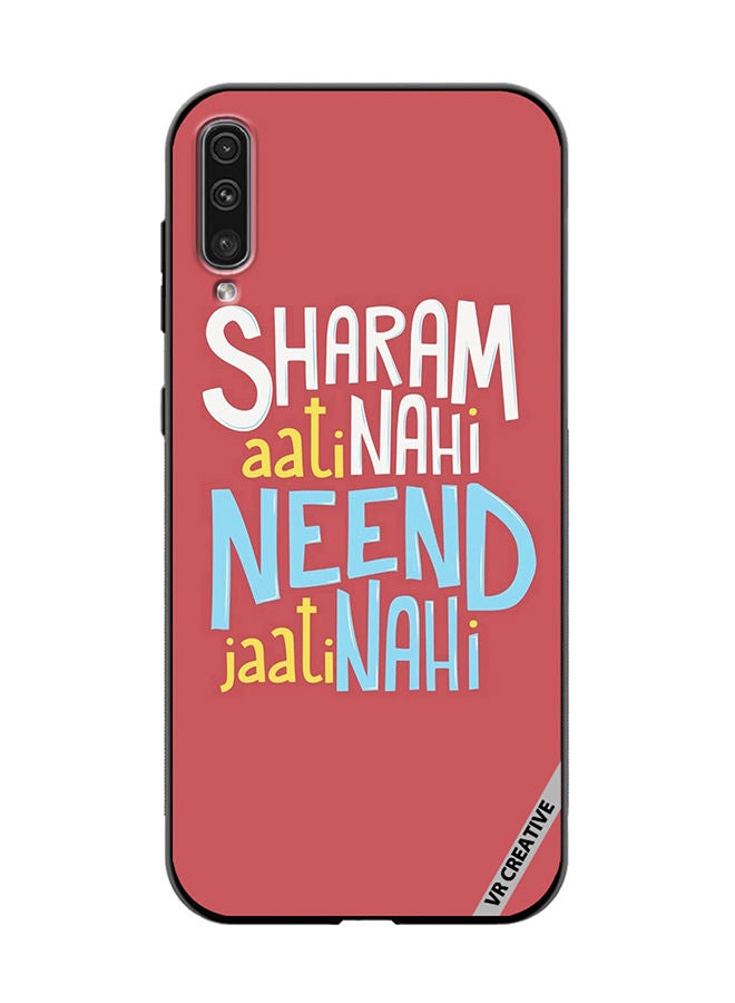 VR CREATIVE Protective Case Cover For Samsung Galaxy A70/A70s Sharam Ati Nahi Design Multicolour - Image 1