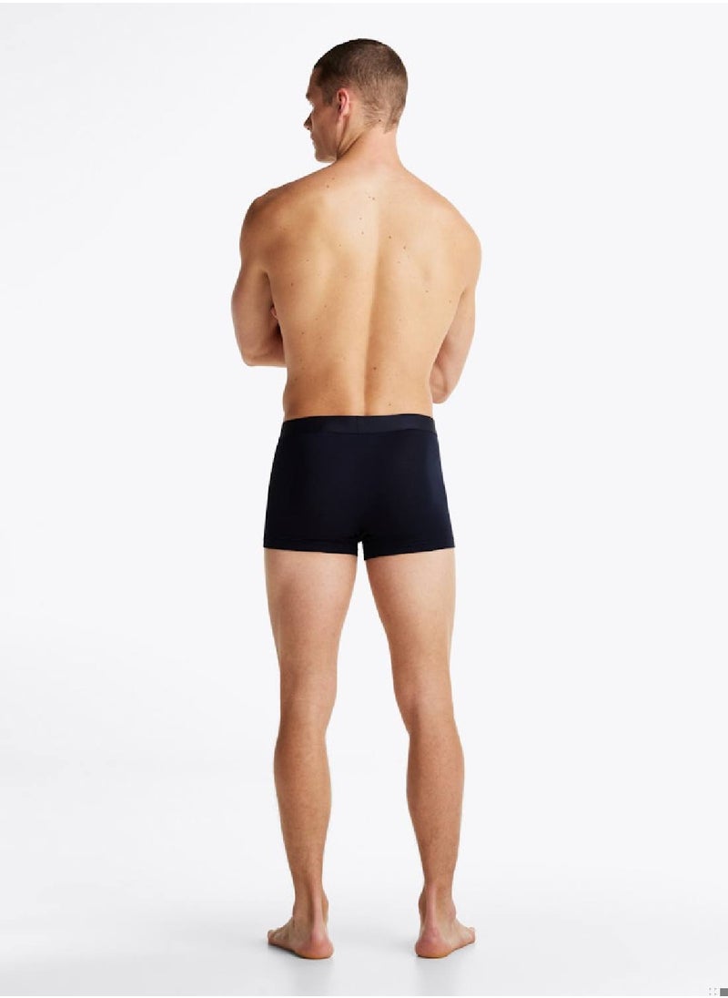 TOMMY HILFIGER - Men's 3 Pack Logo Trunks - Cotton, Multicolour - Image 1