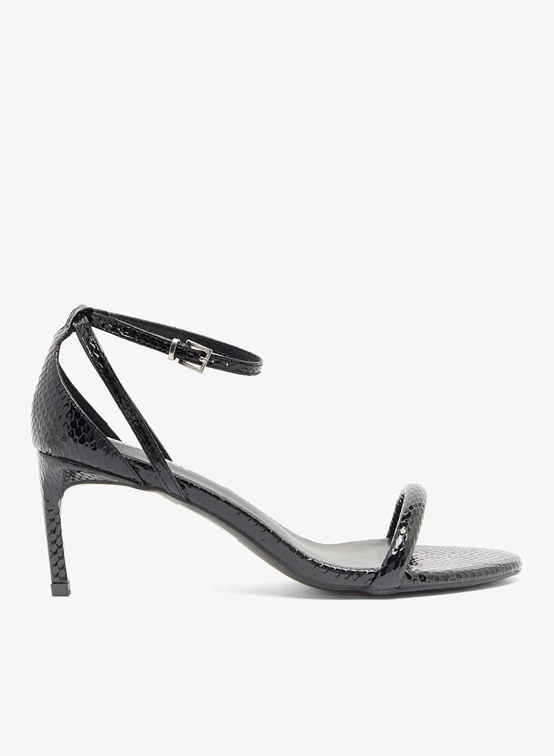 Casual Ankle Strap Heeled Sandals