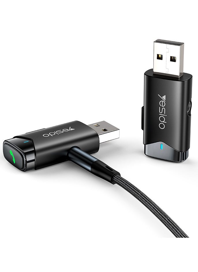 YAU40 USB Transmitter Wireless Aux Adapter Audio Receiver