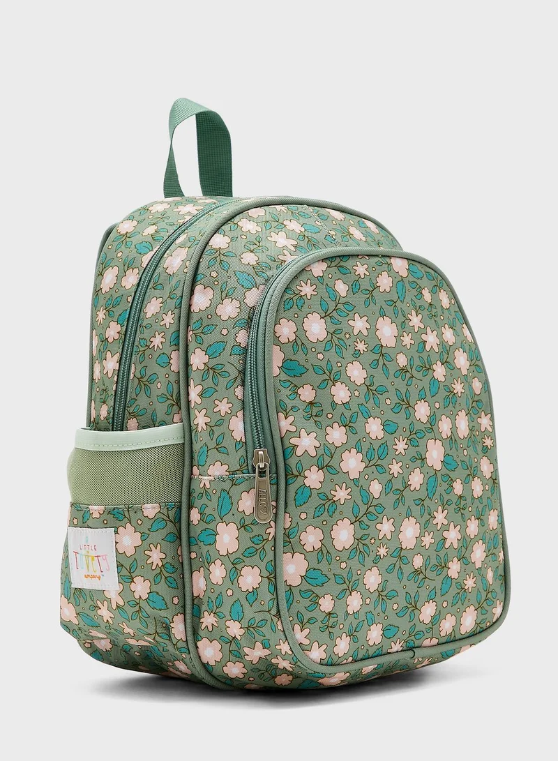 A Little Lovely Company Backpack Blossoms Sage Insulated