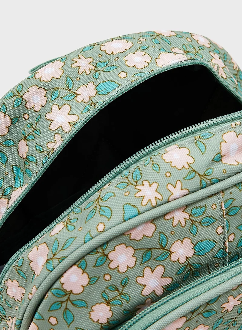 A Little Lovely Company Backpack Blossoms Sage Insulated