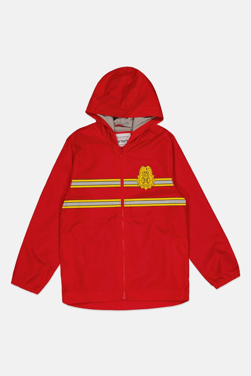 carter's Kids Boy Graphic Print Rain Jackets, Red Combo - Image 1