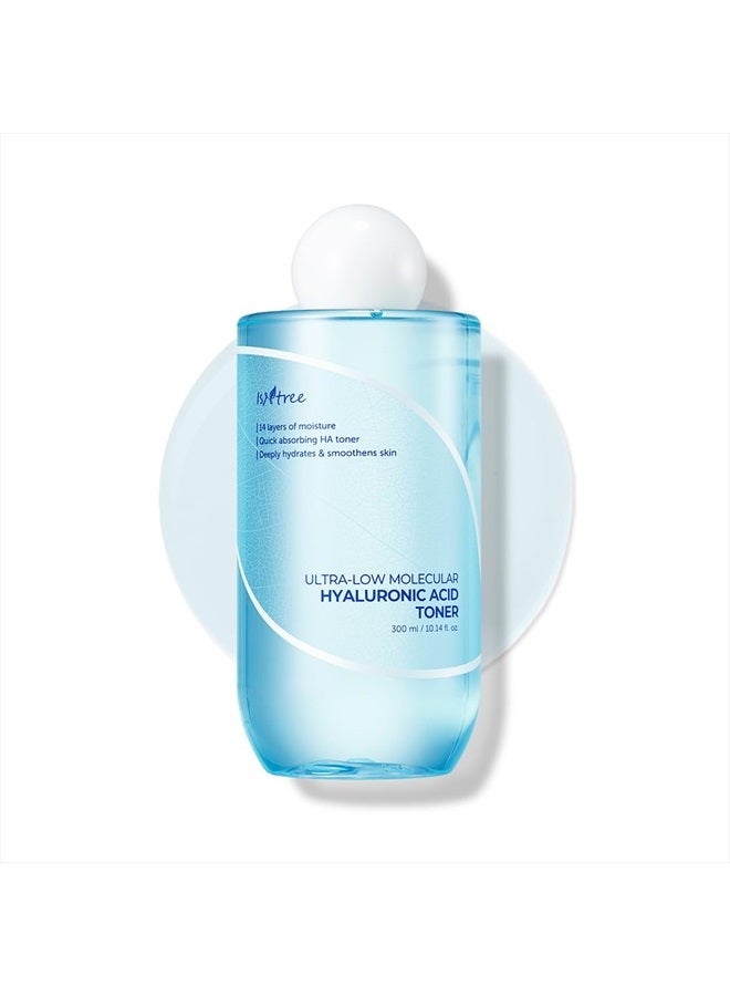 IsNtree Ultra-low Molecular Hyaluronic acid Toner 300ml, 10.14 fl.oz | Quick absorbing Hyaluronic acid toner | Deeply hydrates and smoothens the skin  - Image 1