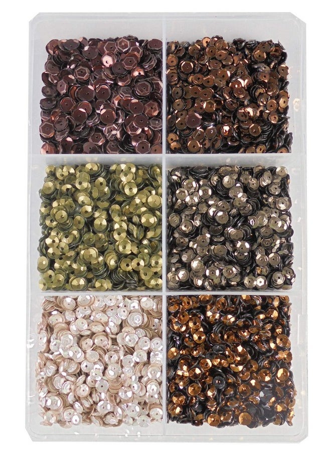 إيشوبي - مجموعة أدوات التطريز والحرف اليدوية من eshoppee Sequins Sitara، علبة 150 جرام، لصنع المجوهرات، مجموعة أدوات التطريز والحرف اليدوية DIY، خرز ترتر لامع وأحجار الراين (11) - Image 1