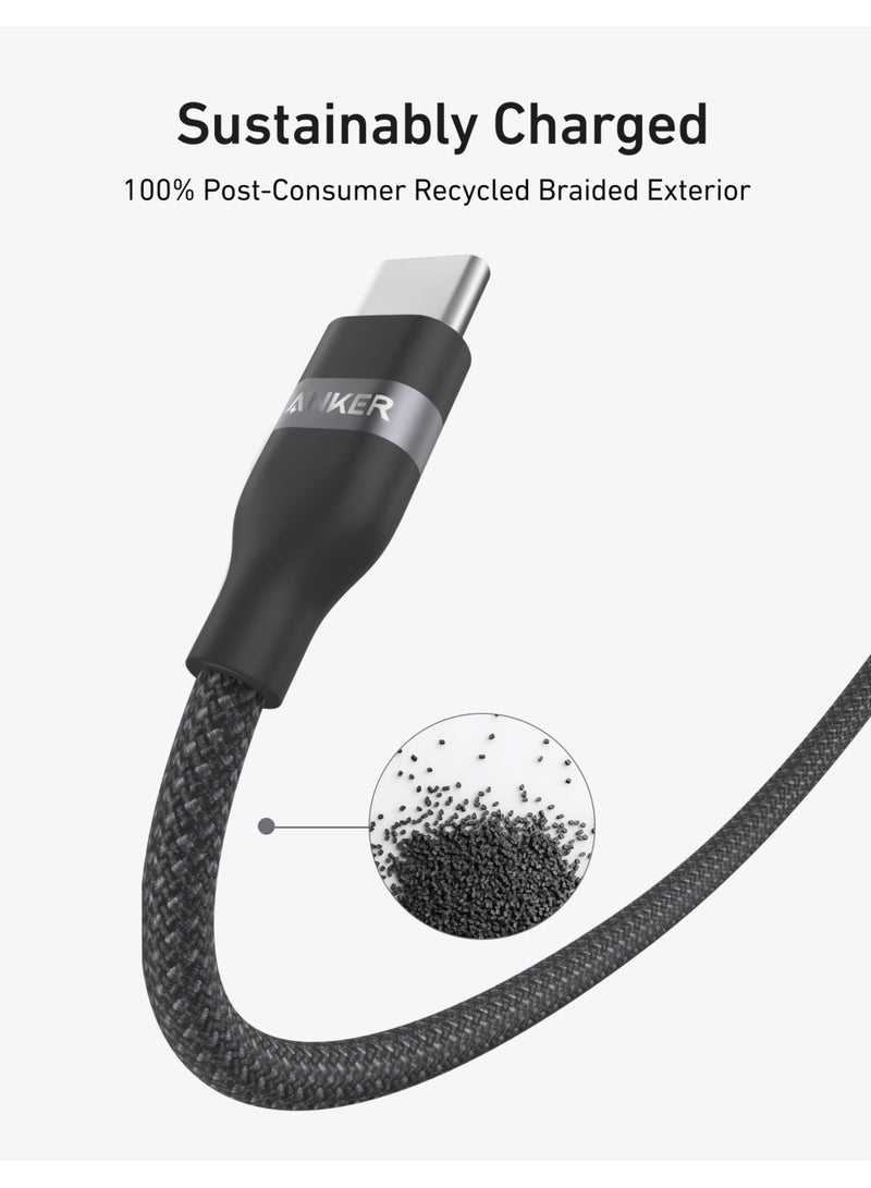 Ankey Anker Usb-C To Usb-C Cable 6Ft 240W Braided Black - Image 2
