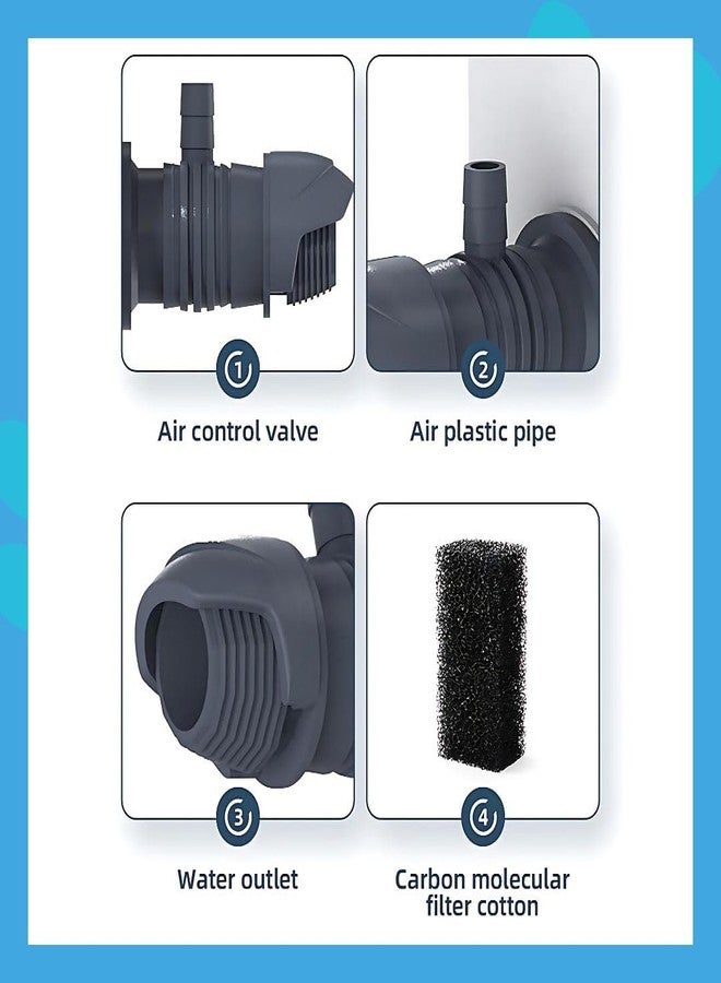 ARK AQUATICS مضخة ترشيح غاطسة متعددة الوظائف من سلسلة ARK Aquatics Sun-sun Xiaoli XQP (XQP-1000F | 15W | 1000 لتر/ساعة | مناسبة لأحواض السمك حتى 3 أقدام) - Image 3