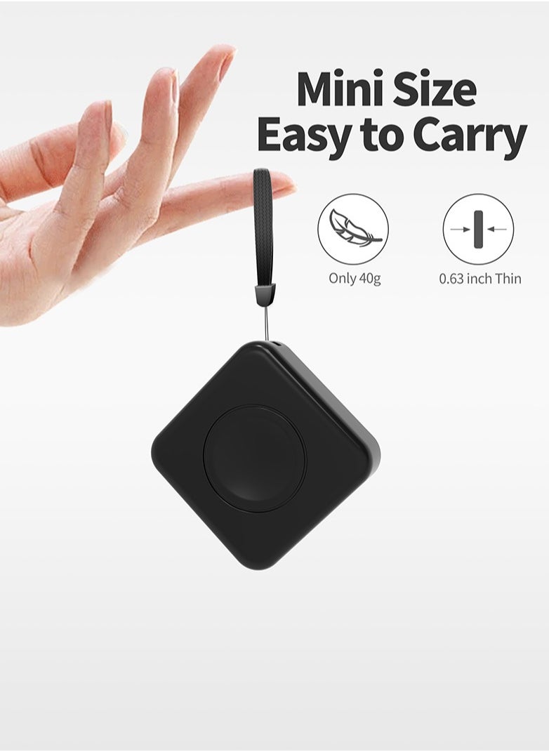 Manopola - Portable Charger for Apple Watch Battery Pack with Fast Charging for iWatch,Compact 1200mAh Wireless Magnetic Power Bank with Keychain for Apple Watch Series9/8/7/6/5/4/3/2/SE/Ultra/Ultra2 - Image 1