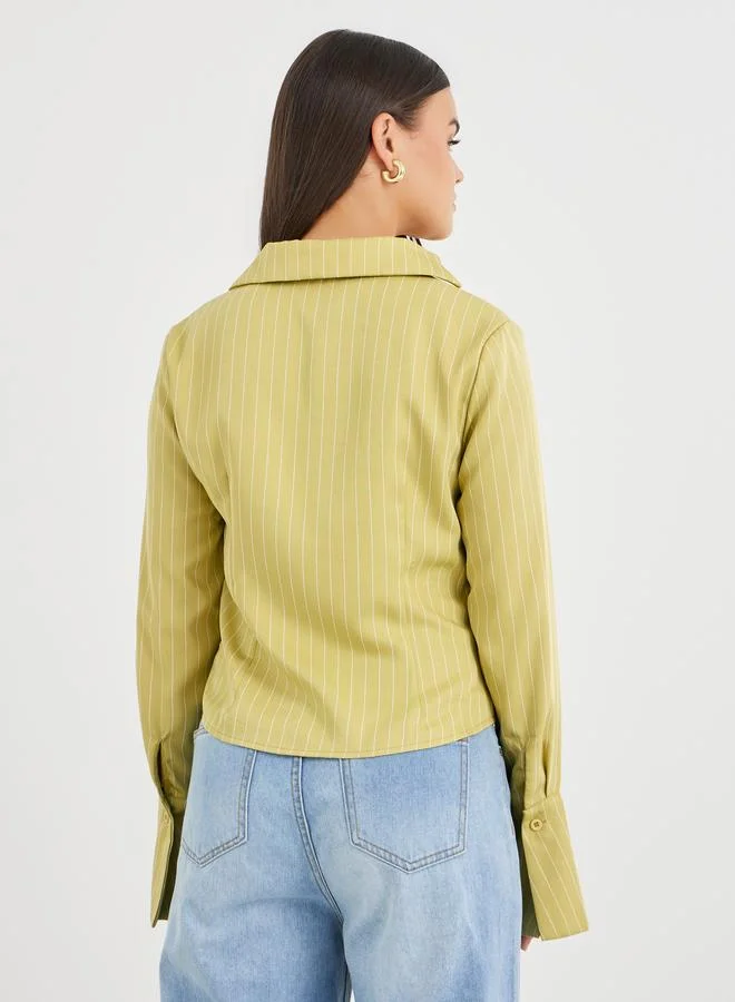 Styli Styli Striped Regular Fit Buttoned Shirt