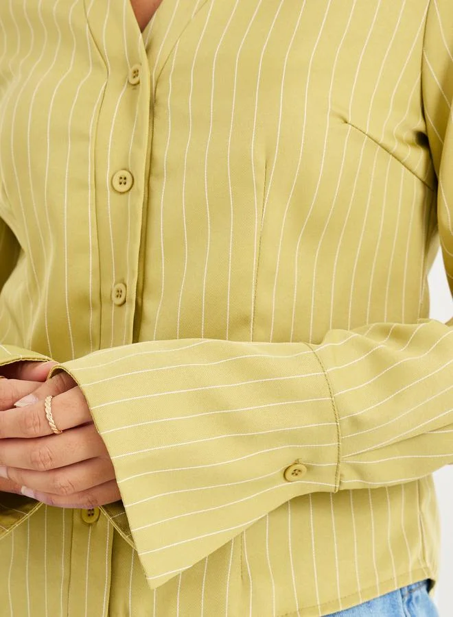 Styli Styli Striped Regular Fit Buttoned Shirt