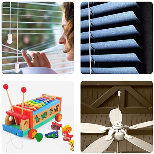 AXLIZER 1PC 54 Yards 2mm Braided Shade Roller Blinds Cord White Pull String Rope, Blinds Lifting Rope, Braided Lift Shade Cord for Aluminum Blind Shade Repair and DIY Crafts Projects - Image 4