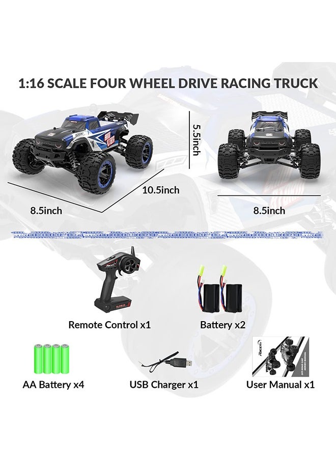 Mi VAZA - Mi VAZA 1:16 high-speed remote control car climbing all-terrain drift off-road vehicle four-wheel drive electric toy car - Image 1