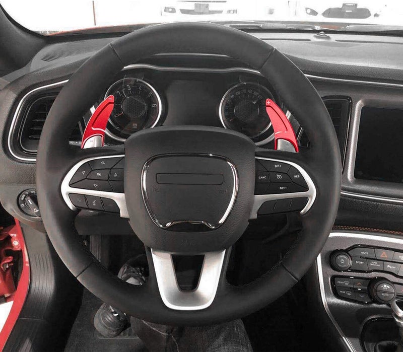 Bentolin Steering Wheel Shift Paddle Extended Shifter Trim Cover for Dodge Challenger Charger Durango RT & Scat Pack 2015-2021, Interior Decoration Accessories for Jeep Grand Cherokee 2014-2021 - Image 5