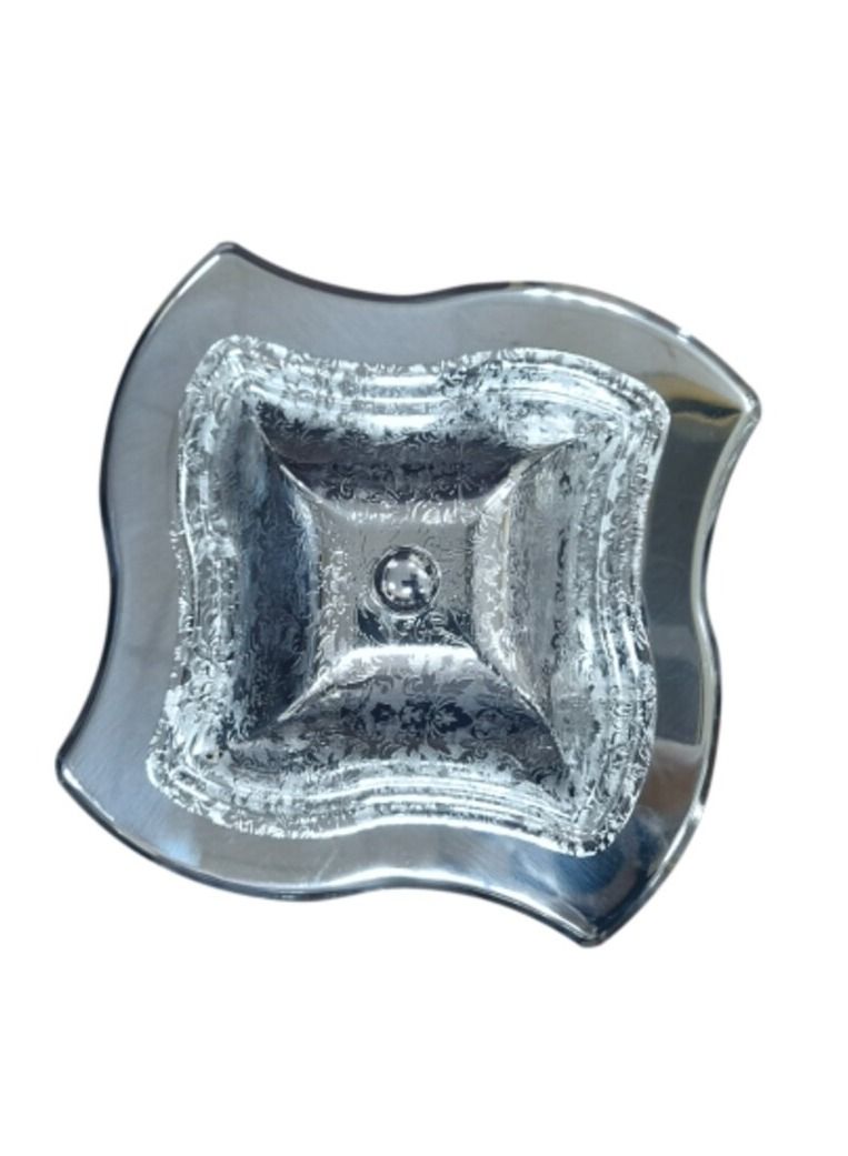 Jazz Large square engraved silver date - Image 3