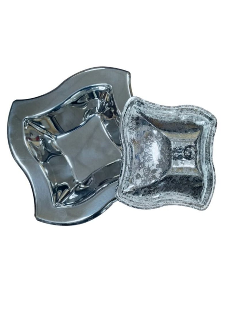 Jazz Large square engraved silver date - Image 4