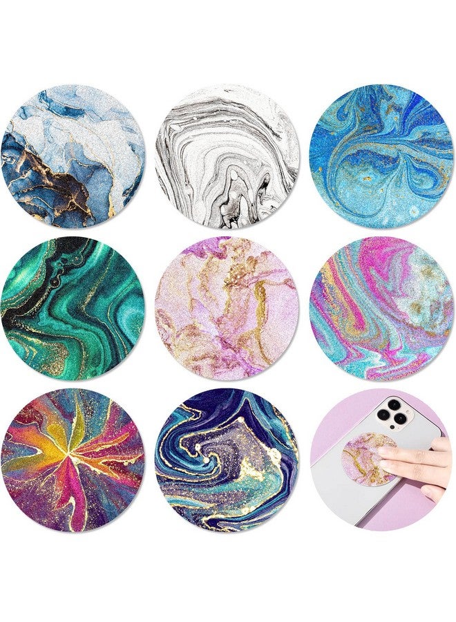 لينوزين 64 قطعة من ملصقات الهدوء للقلق، ملصقات حسية ماندالا، شرائط حسية دائرية ملمسية خشنة، شرائط حسية هادئة، لاصقات رخامية، أدوات تخفيف القلق للبالغين والمراهقين والهواتف (رخام) - Image 1