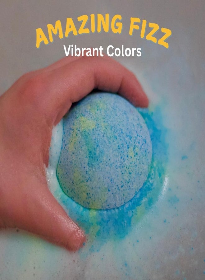 EvolutionUSA 6 Space Bath Bombs for Boys & Girls - Planet Bath Bombs Toy Inside, Organic Childrens Bathbomb Set, Cosmic Bath Fizzers, Kid Bath Bomb Gift for Valentines, Birthday, Christmas, Easter - Image 5