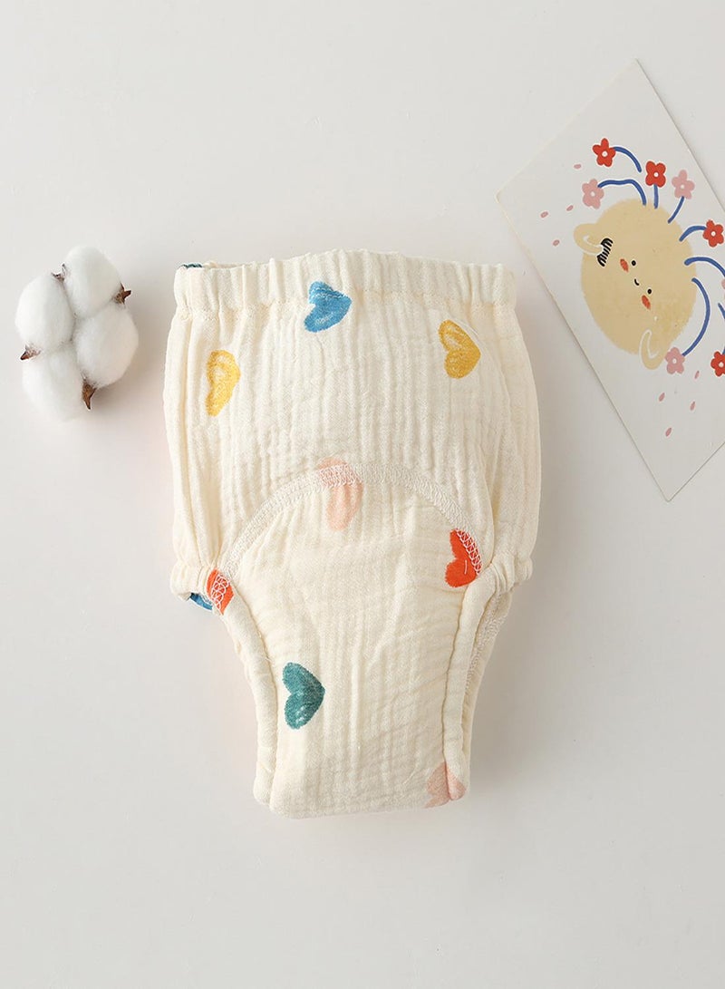 babyqlo Muslin Rainbow Heart Potty Training Pants Set of 3 - Image 4