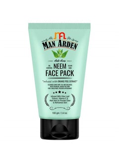 Man Arden Anti Acne Neem Face Pack - For Oil Control And Clear Skin - Infused With Olive Extract, Vitamin E And Aloe Vera, 100g  - Image 1