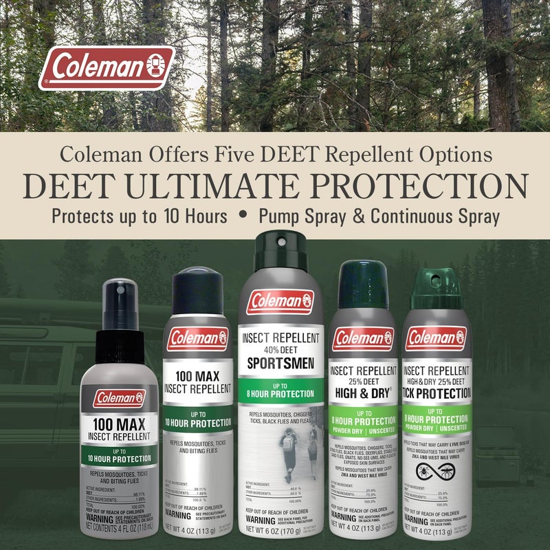 Coleman 100 Max 100% DEET Insect Repellent Spray - 4 oz - Image 3