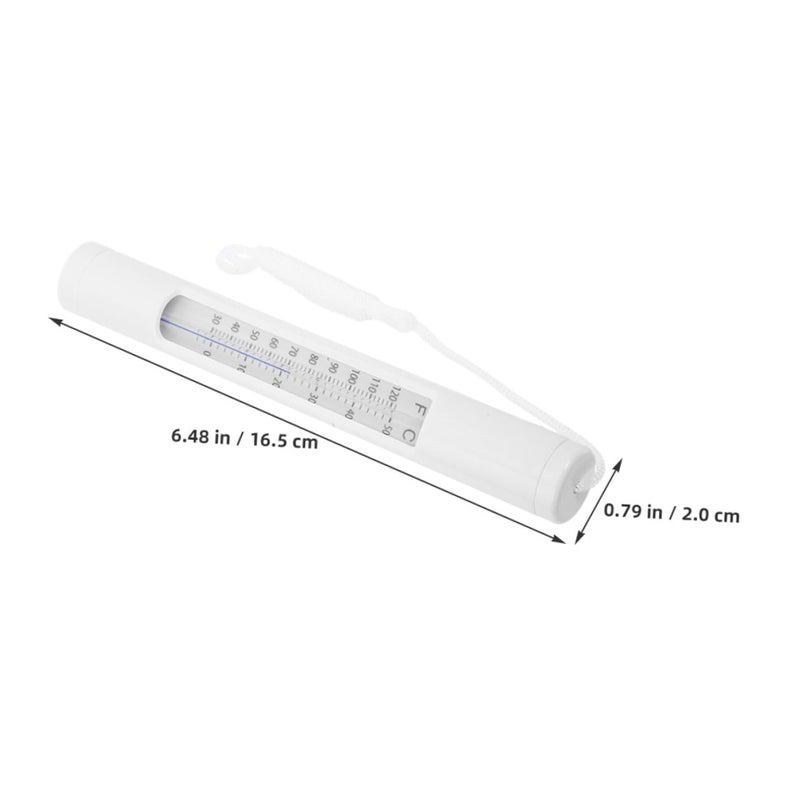 Angoily 2pcs Floating and Sinking Pool Thermometers for Outdoor and Indoor Pools, Hot Tubs, and Aquariums, Temperature Range 0-50°c, Easy-Read Large Display with String - Image 2