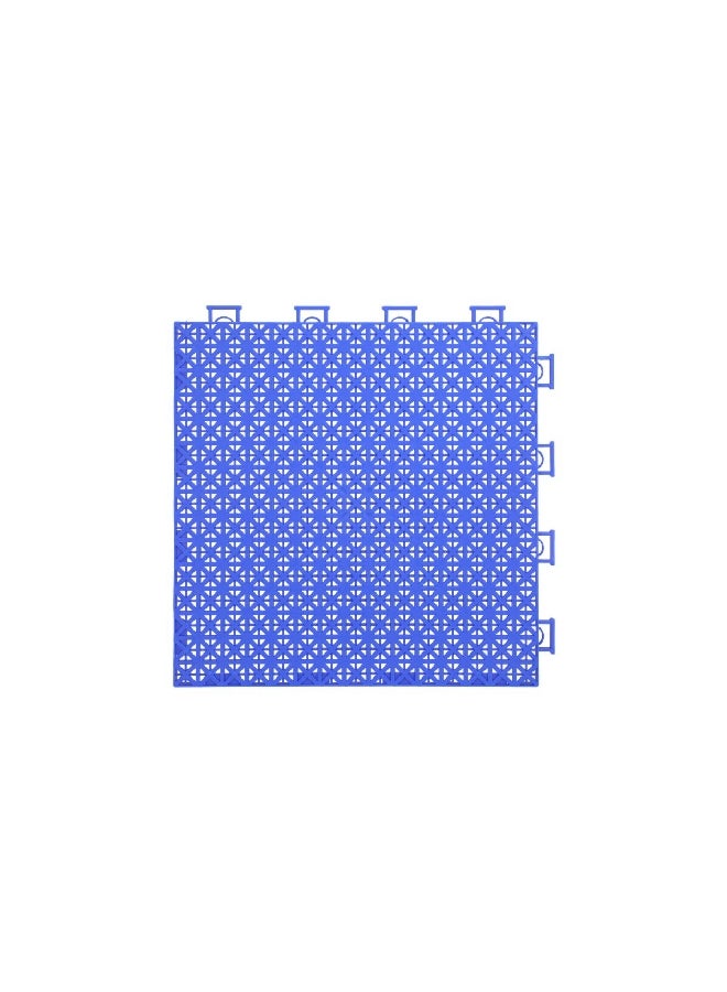 CSP-SF-001-BLUE طقم بلاط أرضيات مربع الشكل متين بنظام متشابك بملمس بارز 6 قطع أزرق 31 × 35.8 × 10.4 سم  - Image 3