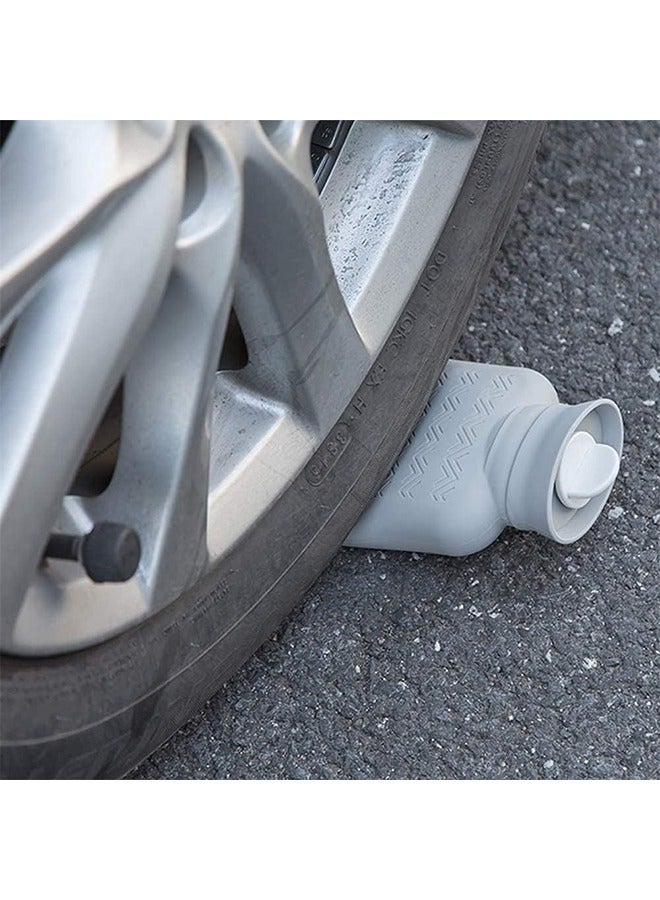 إسكدنيا كيس ماء ساخن مع غطاء متماسك ، زجاجة تسخين كيس ماء ساخن مملوء بالماء كيس ماء دافئ رمادي فاتح 10.3x16 سم - Image 5