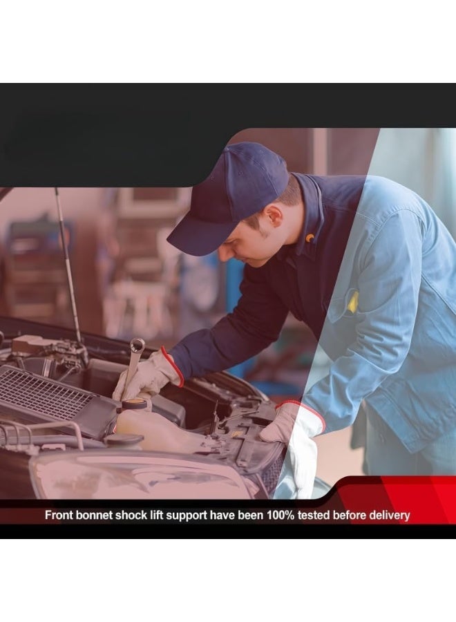 زوج من المقدمة كابونات هود صدمة عصا كيت الغاز شحن صدمة المثبطات الربيع Struts بار متوافق مع نيسان نافارا Frontier D40 Pathfinder Xterra 2004-2018 - Image 5