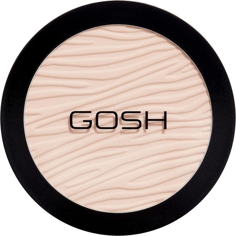 GOSH Dextreme High Coverage Powder I Vegan Powder for All Skin Types I Matting LongLasting for a Flawless Complexion I No Mask Effect I Conceals Impurities I 002 Ivory